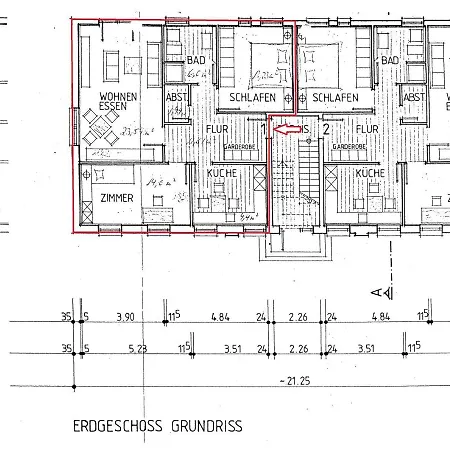 Alter 1838 - 1986 Whg 1 Apartment Nieby (Nieby, Schleswig-Flensburg)